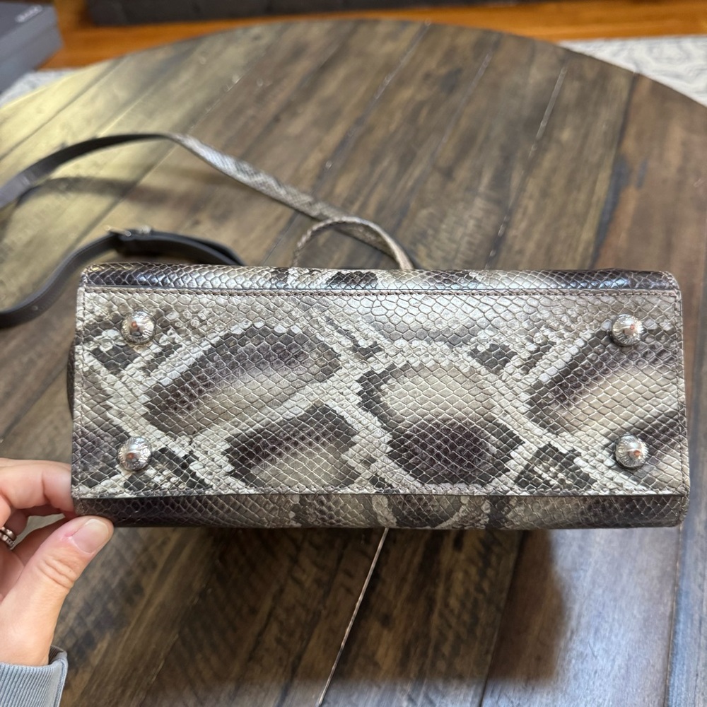 Stuart Weitzman | *Rare* Python Satchel Crossbody - image 6